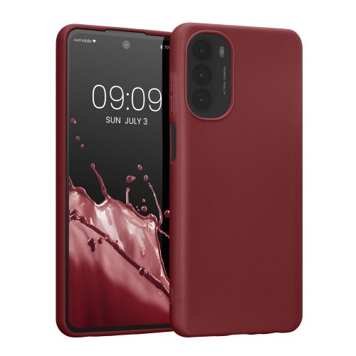 Etui Kwmobile do Motoroli Moto G62, silikonowe, czerwone, 59171.187