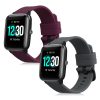 Zestaw 2 pasków do Willful Smartwatch/Fitnesstracker, Kwmobile, szary/bordowy, silikon, 57791.04