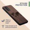 Etui kwmobile do Motoroli Moto G52/Moto G82 5G, drewno, brązowy/czarny, 58541.02