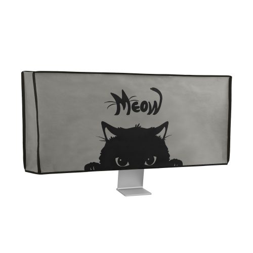 Pokrowiec na monitor Kwmobile 34-35", szary/czarny, tworzywo sztuczne, 49780.03