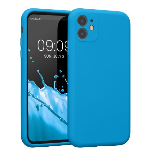 Etui Kwmobile do Apple iPhone 11, niebieskie, silikonowe, 59349.157