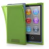 Etui kwmobile do Apple iPod Nano 7, silikonowe, zielone/przezroczyste, 13370.149