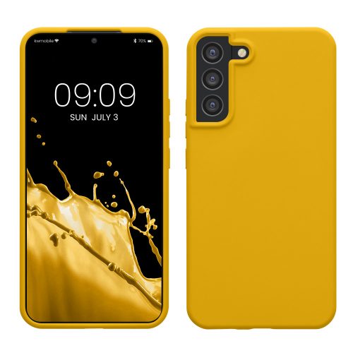 Etui Kwmobile do Samsunga Galaxy S22 Plus, żółte, silikonowe, 56761.165