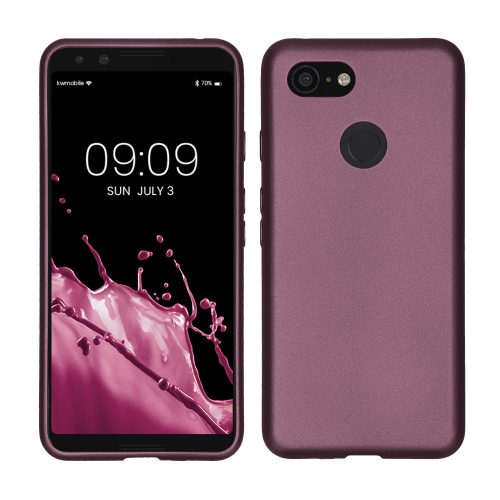 Etui kwmobile do Google Pixel 3, silikonowe, fioletowe, 46244.230