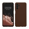 Etui kwmobile do Samsung Galaxy A13 4G, Silikon, Brązowy, 57805.247