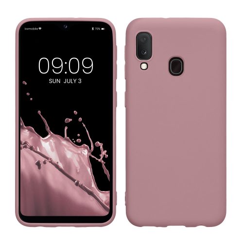 Etui Kwmobile do Samsunga Galaxy A20e, Różowe, Silikonowe, 48738.52