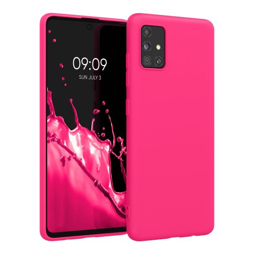 Etui Kwmobile do Samsunga Galaxy A51, Różowe, Silikonowe, 51196.77