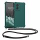 Etui Kwmobile do OPPO A77, zielone, silikonowe, 59895.78