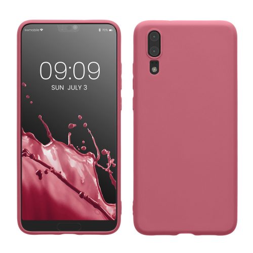 Etui Kwmobile do Huawei P20, różowe, silikonowe, 44212.167