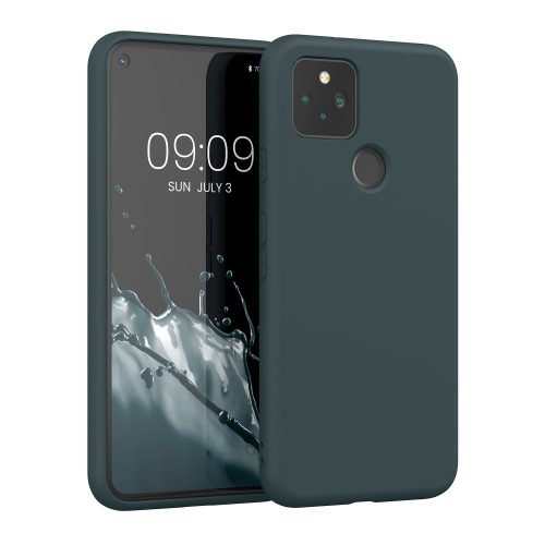 Etui Kwmobile do Google Pixel 5, zielone, silikonowe, 53778.202