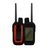 Etui Kwmobile GPS do Garmin Alpha 200, czarno-czerwone, silikon, 59668.47