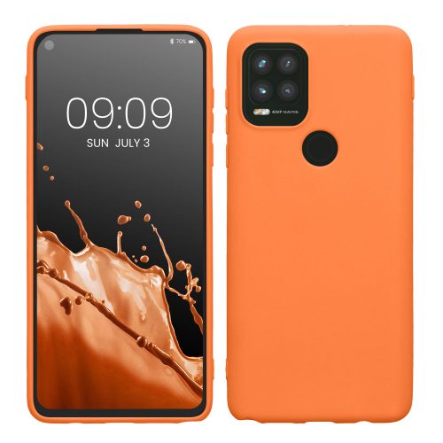 Etui Kwmobile do Motorola Moto G Stylus 5G (2021), pomarańczowe, silikonowe, 55625.150