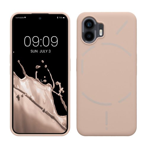 Kwmobile Case for Nothing Phone (2), kremowy, silikonowy, 61746.225