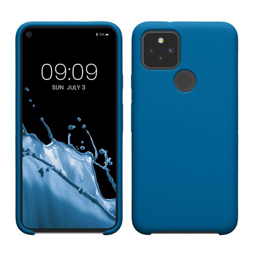 Etui Kwmobile do Google Pixel 5, niebieskie, silikonowe, KWM0000122K028C