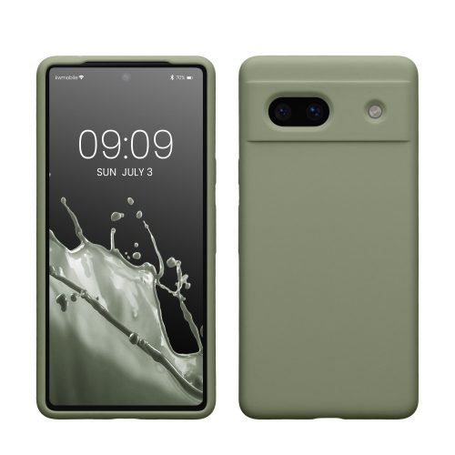 Etui Kwmobile do Google Pixel 7a, zielone, silikonowe, KWM000019YE016C