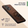 Etui Kwmobile do Xiaomi Redmi Note 12 Pro Plus 5G, Brązowy/Niebieski, Drewno, KWM000018BX004C