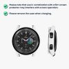 Zestaw 2 etui Kwmobile ze szkłem ochronnym do Samsung Galaxy Watch 6, czarny/przezroczysty, plastikowy, KWM000024TC001C