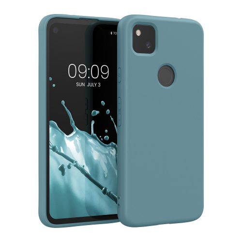 Etui Kwmobile do Google Pixel 4a, Ciemnozielone, Silikon, KWM000011JE040C