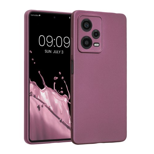 Etui Kwmobile do Xiaomi Redmi Note 12 Pro 5G, fioletowe, silikonowe, KWM000018CO005C