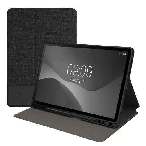 Etui Kwmobile do Samsunga Galaxy Tab S9 Plus/Galaxy Tab S9 FE Plus, czarne, tekstylne, KWM000023PP001C