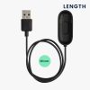 Kabel zasilający USB Kwmobile do Xiaomi Mi Band 4, czarny, plastikowy, KWM000024UC001C