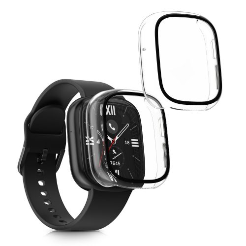 Zestaw 2 osłon Kwmobile ze szkłem ochronnym do zegarka Honor Watch 4, przezroczysty, plastikowy, KWM000024UK001C