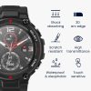 Zestaw 2 folii ochronnych Kwmobile do Amazfit T-Rex, przezroczysty/czarny, polimer, KWM000024VB001C