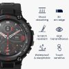 Zestaw 2 folii ochronnych Kwmobile do Amazfit T-Rex Pro, przezroczysty/czarny, polimer, KWM000024VD001C