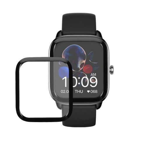 Zestaw 2 folii ochronnych Kwmobile do Amazfit GTS 4 Mini, przezroczysty/czarny, polimer, KWM000024VF001C