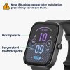 Zestaw 2 folii ochronnych Kwmobile do Amazfit Bip 3 Pro, przezroczysty/czarny, polimer, KWM000024VI001C