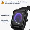 Zestaw 2 folii ochronnych Kwmobile do Amazfit Bip U/Bip U Pro, przezroczysty/czarny, polimer, KWM000024VJ001C