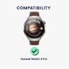 Zestaw 2 folii ochronnych Kwmobile do zegarka Huawei Watch 4 Pro, przezroczysty/czarny, polimerowy, KWM000024VZ001C