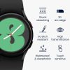 Zestaw 2 folii ochronnych Kwmobile do zegarka Samsung Galaxy Watch 4, przezroczysty/czarny, polimerowy, KWM000024WD001C