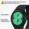 Zestaw 2 folii ochronnych Kwmobile do zegarka Samsung Galaxy Watch 4, przezroczysty/czarny, polimerowy, KWM000024WD001C