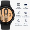 Zestaw 2 folii ochronnych Kwmobile do zegarka Samsung Galaxy Watch 4, przezroczysty/czarny, polimerowy, KWM000024WE001C