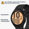 Zestaw 2 folii ochronnych Kwmobile do zegarka Samsung Galaxy Watch 4, przezroczysty/czarny, polimerowy, KWM000024WE001C