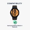 Zestaw 2 folii ochronnych Kwmobile do zegarka Samsung Galaxy Watch 4, przezroczysty/czarny, polimerowy, KWM000024WE001C