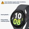 Zestaw 2 folii ochronnych Kwmobile do zegarka Samsung Galaxy Watch 5, przezroczysty/czarny, polimerowy, KWM000024WG001C