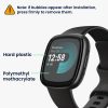 Zestaw 2 folii ochronnych Kwmobile do Fitbit Versa 4/Sense 2, przezroczysty/czarny, polimer, KWM000024WK001C