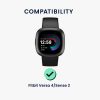 Zestaw 2 folii ochronnych Kwmobile do Fitbit Versa 4/Sense 2, przezroczysty/czarny, polimer, KWM000024WK001C