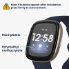 Zestaw 2 folii ochronnych Kwmobile do Fitbit Versa 3, przezroczysty/czarny, polimerowy, KWM000024WL001C