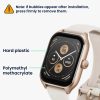 Zestaw 2 folii ochronnych Kwmobile do Amazfit GTS 4, przezroczysty/czarny, polimer, KWM000024VL001C