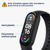 Zestaw 2 folii ochronnych Kwmobile do Xiaomi Mi Band 6, przezroczysty/czarny, polimerowy, KWM000024WR001C