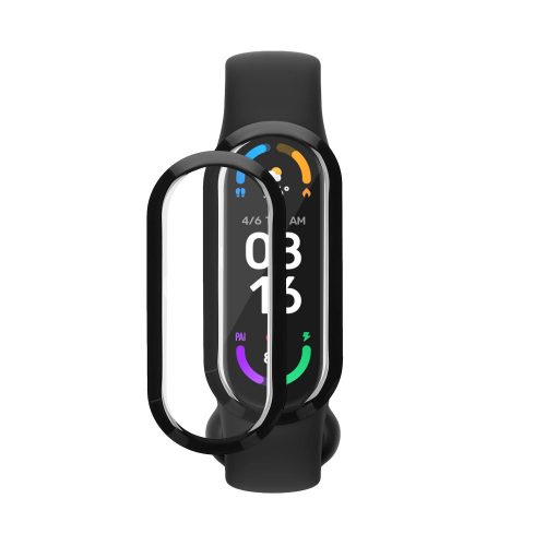 Zestaw 2 folii ochronnych Kwmobile do Xiaomi Mi Band 8, przezroczysty/czarny, polimerowy, KWM000024XX001C