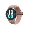 Pasek Kwmobile do zegarka Samsung Galaxy 5/Galaxy Watch 5 Pro/Galaxy Watch 4, jasnoróżowy, nylonowy, KWM000024XZ002C