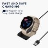 Kabel ładujący USB Kwmobile do Amazfit GTS 3/GTR 3/GTR 3 Pro, czarny, plastikowy, KWM000024YE001C