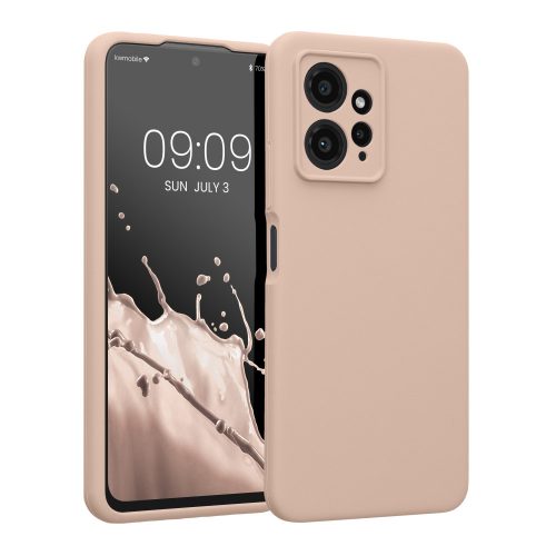 Etui Kwmobile do Xiaomi Redmi Note 12, kremowe, silikonowe, KWM000018UL008C