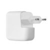 Osłona ładowarki Kwmobile do zasilacza Apple 35 W z podwójnym USB-C, biała, silikonowa, KWM000024YY001C