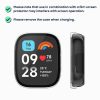 Zestaw 2 etui Kwmobile ze szkłem ochronnym do zegarka Xiaomi Redmi 3 Active / Redmi Watch 3 Lite, przezroczysty, plastikowy, KWM000024ZD001C