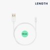 Kabel zasilający USB Kwmobile do Xiaomi Mi Band 8 Pro/Smart Band 8 Pro/Redmi Watch 3 Aktywny, biały, plastikowy, KWM000024ZG002C